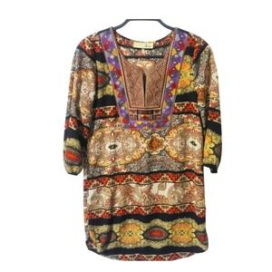Jay Print Tunic Top‎ Size Small